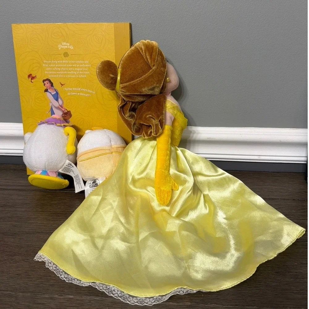 Disney's Beauty & The Beast Belle & Chip‎ Plush Set with Book